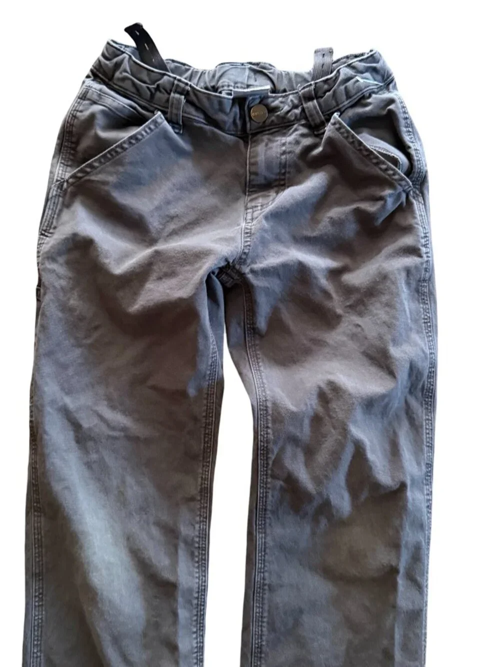Carhartt Pants Youth 10 Gray Y2K Carpenter Utility Cargo